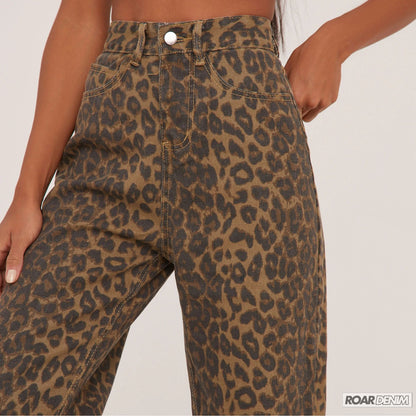 Leopard Print Jeans